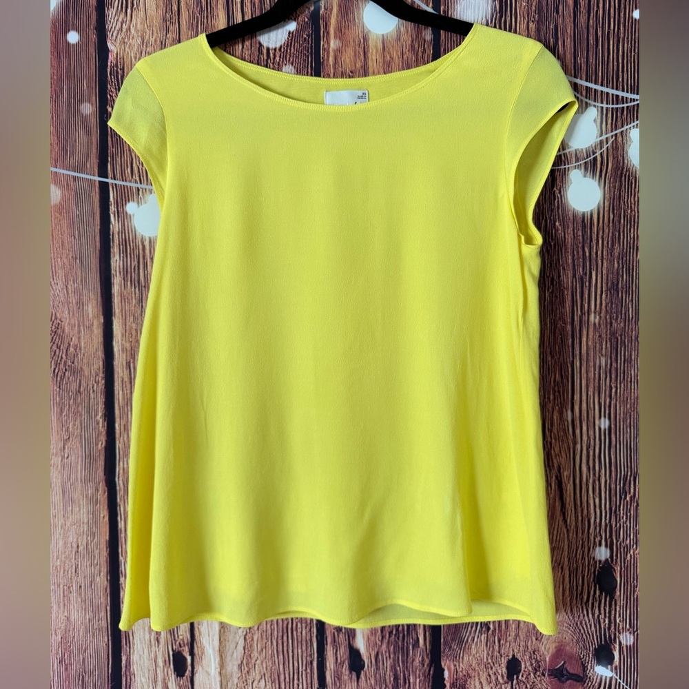Wilfred Free Bright Yellow Lined Blouse
